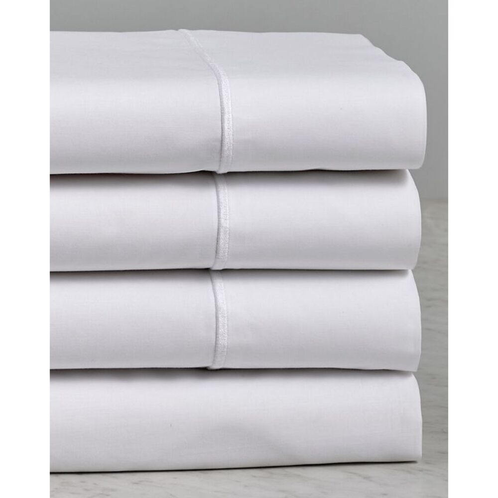 Maurizio Italy Single Line White Embroidered Sheet Set
